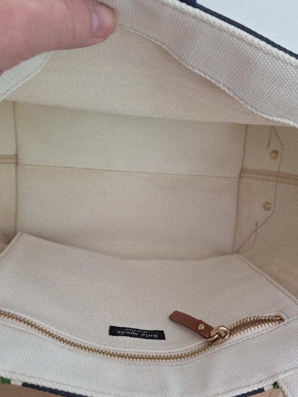 kate spade NWT Tracy Bucket Copenhagen Greenmulti Canvas Tote - Picture 12 of 14